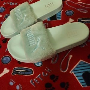 Fenty Puma By Rihanna Fur Slide Sandals Shoes